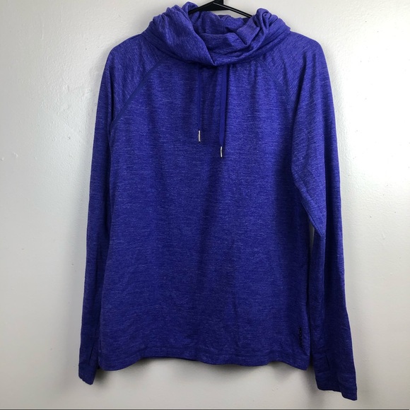 Reebok Athletic Long Sleeve Purple Top - Picture 2 of 6